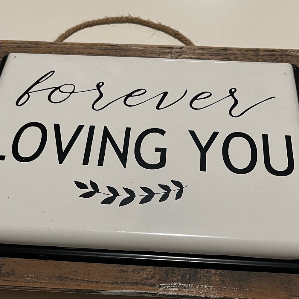 Rustic Wall Sign with Loving Message - Picture 3 of 4